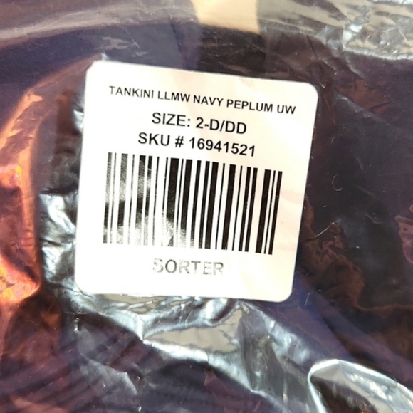 ❤️NWT VINTAGE TORRID SWIM TOP PEPLUM UNDERWIRE LIGHTLY LINED TANKINI Cup (D/DD) - Picture 14 of 14